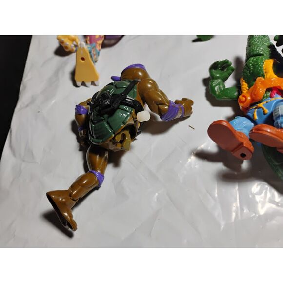 Lot of 8 Vintage Teenage Mutant Ninja Turtles Broken Figures Good For Parts - Picture 10 of 13